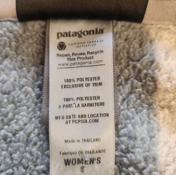 PATAGONIA BETTER SWEATER GREY COAT JACKET SZ S - Picture 9 of 11